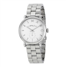 Montre Femme Marc Jacobs MBM3242 - Acier inoxydable, cadran blanc, quartz, étanche 50 m