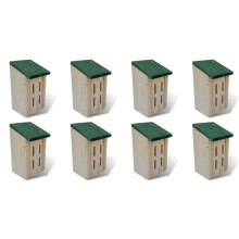 vidaXL 8x Butterfly Houses Wood 14x15x22cm Outdoor Insect Hotel Home Habitat
