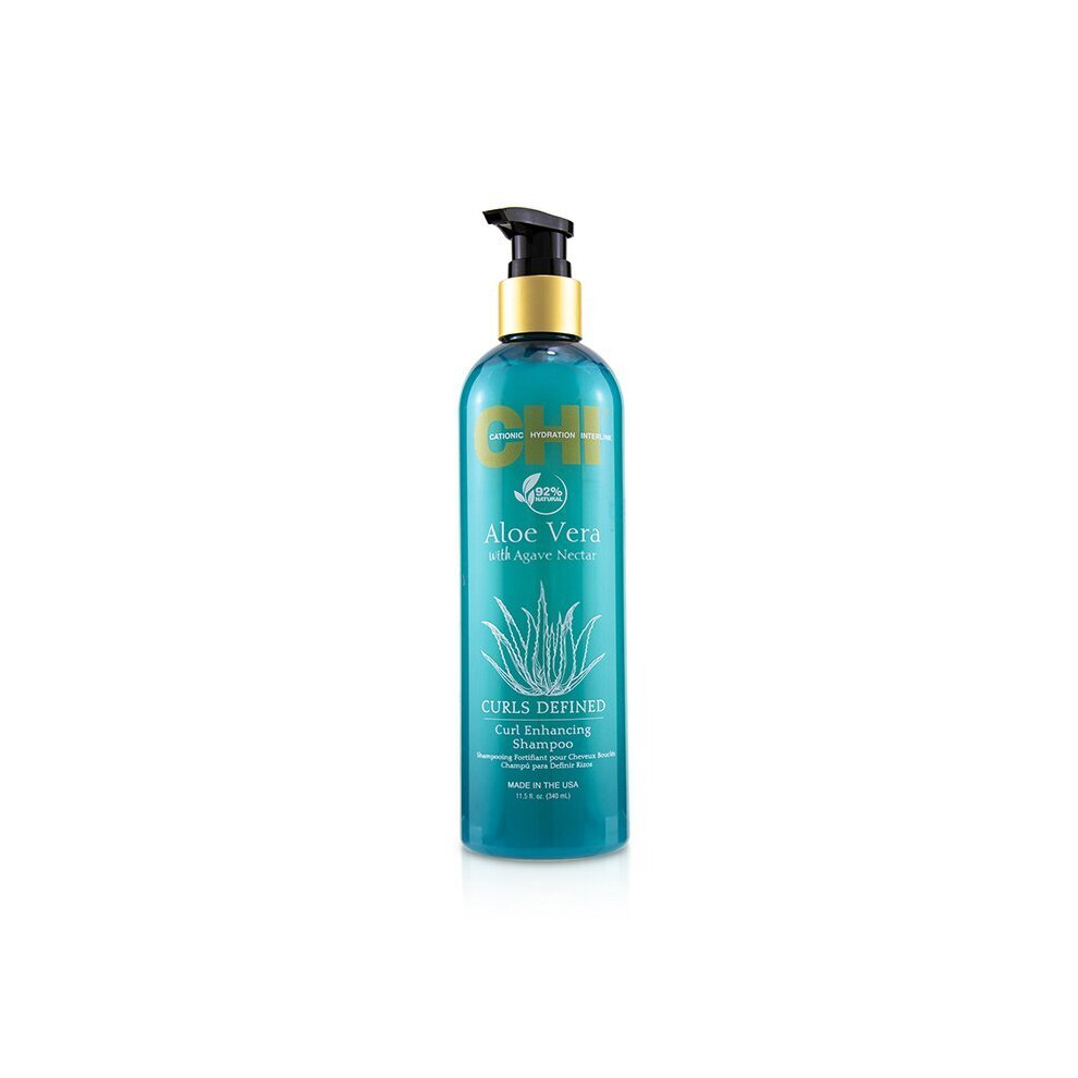 Chi Aloe Vera With Agave Nectar Curls Defined Curl Enhancing Shampoo 340Ml/11.5Oz