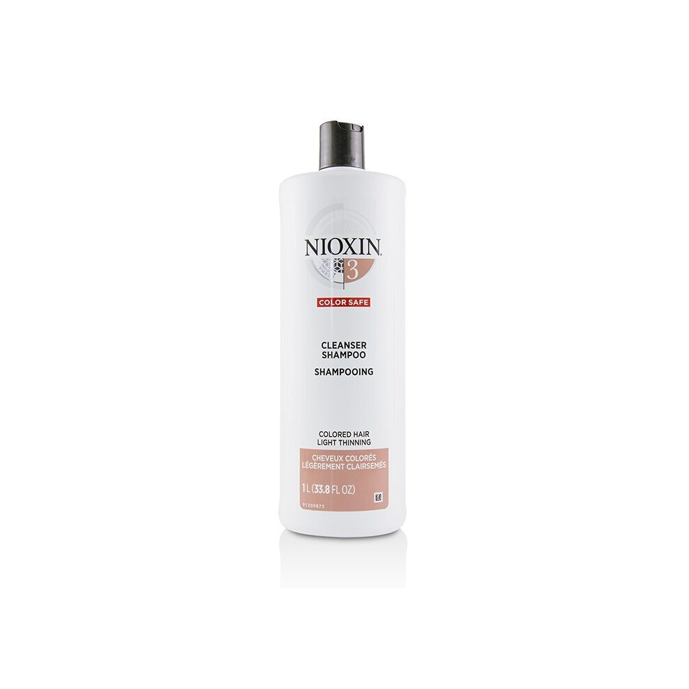 Nioxin Derma Purifying System 3 Cleanser Shampoo (Colored Hair, Light Thinning, Color Safe) 1000ml/33.8oz