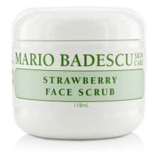 Esfoliante facial de morango Mario Badescu para todos os tipos de pele | Esfoliante facial que refina a pele opaca | Formulado com sementes de mo