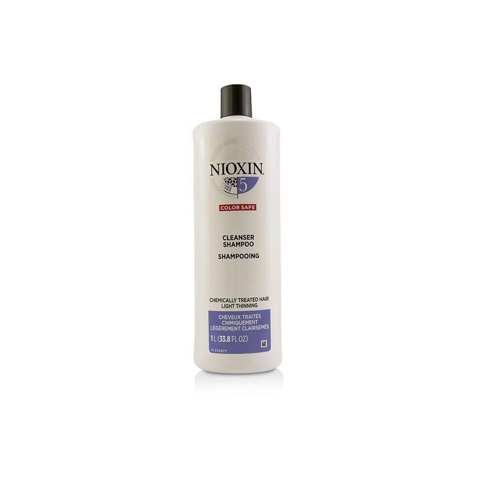 Nioxin Derma Purifying System 5 Cleanser Shampoo (Chemically Treated Hair, Light Thinning, Color Safe) 1000ml/33.8oz