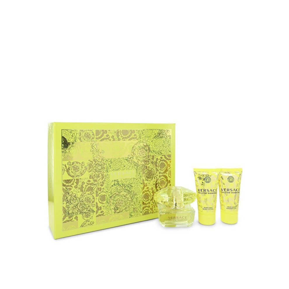 Versace Versace Yellow Diamond Gift Set - Eau De Toilette Spray + Body Lotion + Shower Gel