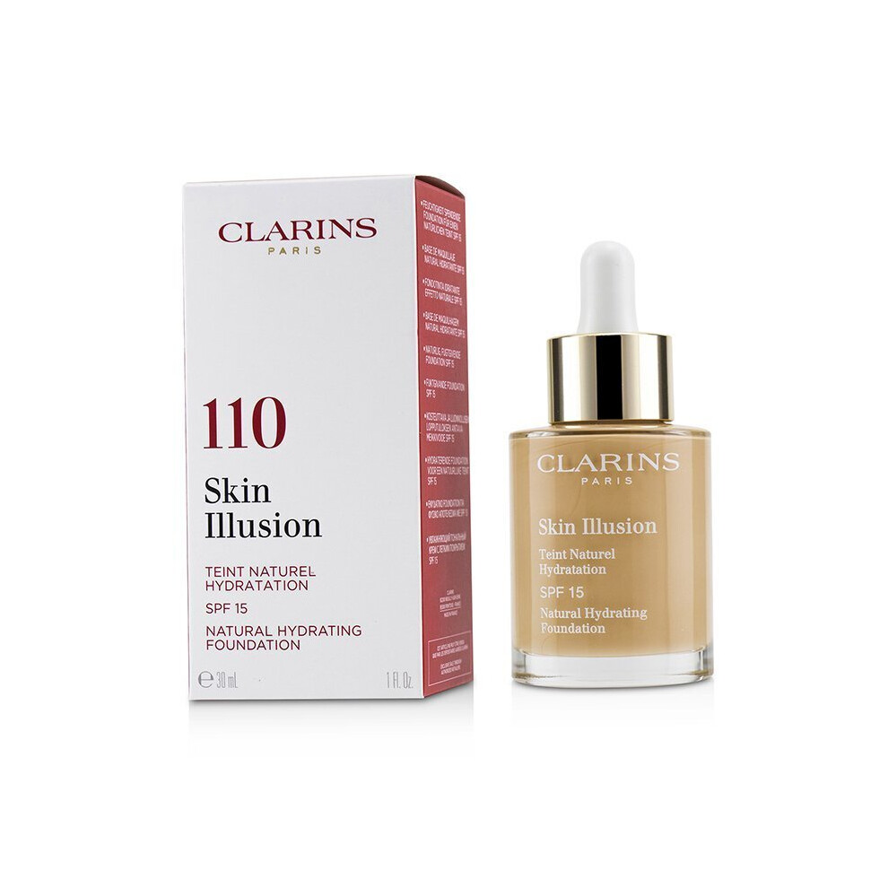 Clarins Skin Illusion Natural Hydrating Foundation SPF 15 # 110 Honey 30ml/1oz