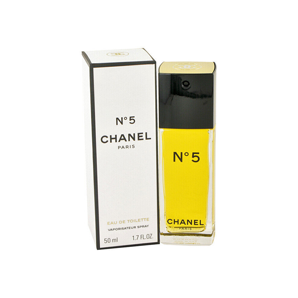 Chanel No.5 Eau De Toilette Spray Non-Refillable 50ml/1.7oz-image-OPC-P5T26WH-NEW