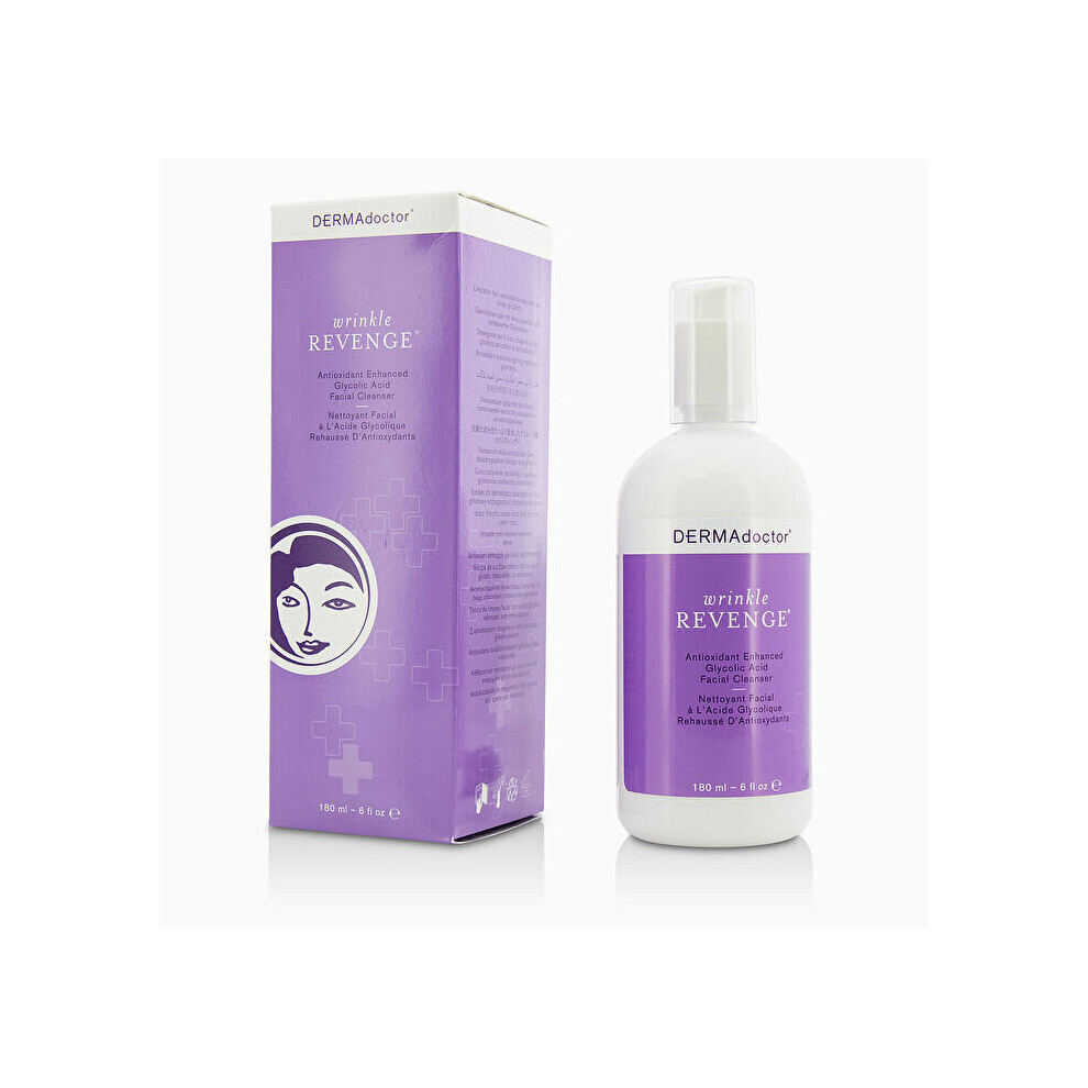 DERMAdoctor Wrinkle Revenge Antioxidant Enhanced Glycolic Acid Facial Cleanser 180ml/6oz