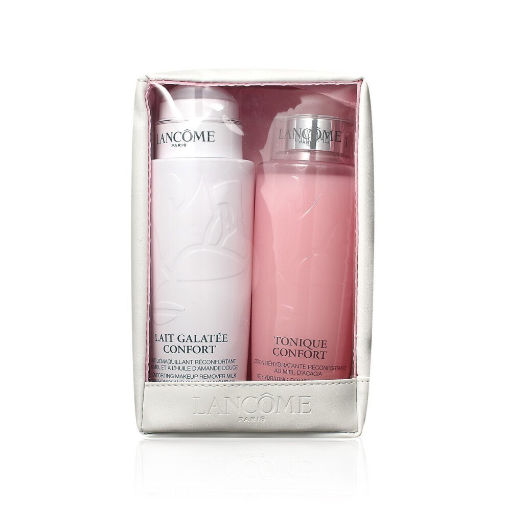 Lancome Confort Duo Set: Confort Galatee 400ml/13.4oz + Confort Tonique 400ml/13.4oz 2pcs+1bag