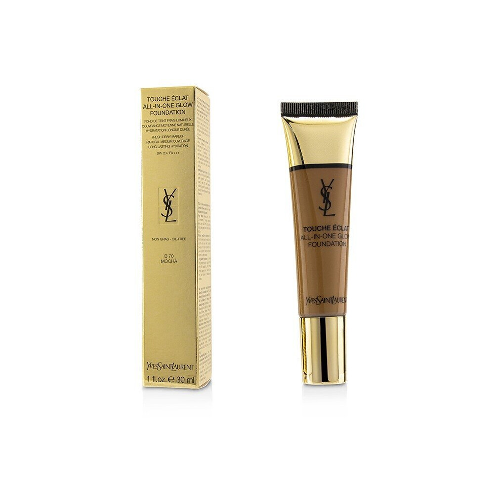 YSL Touche Eclat All In One Glow Foundation B70 Mocha