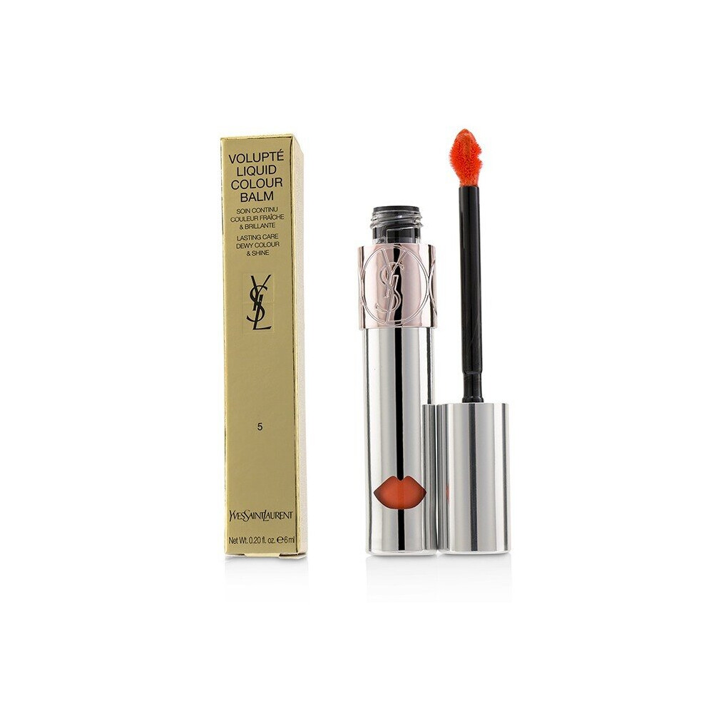 YSL Volupte Liquid Lip Balm 5 Watch Me Orange