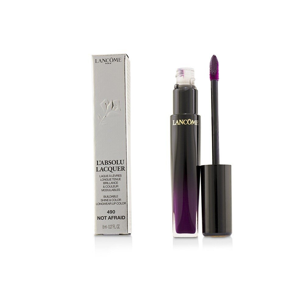 Lancome L'Absolu Lacquer Purple Liquid Lipstick 490 Not Afraid