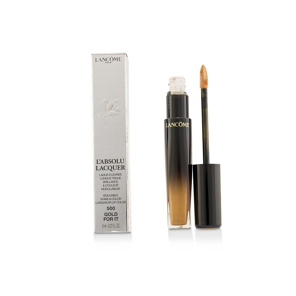 Lancome L'Absolu Lacquer Lipstick 8ml - 500 Gold For It