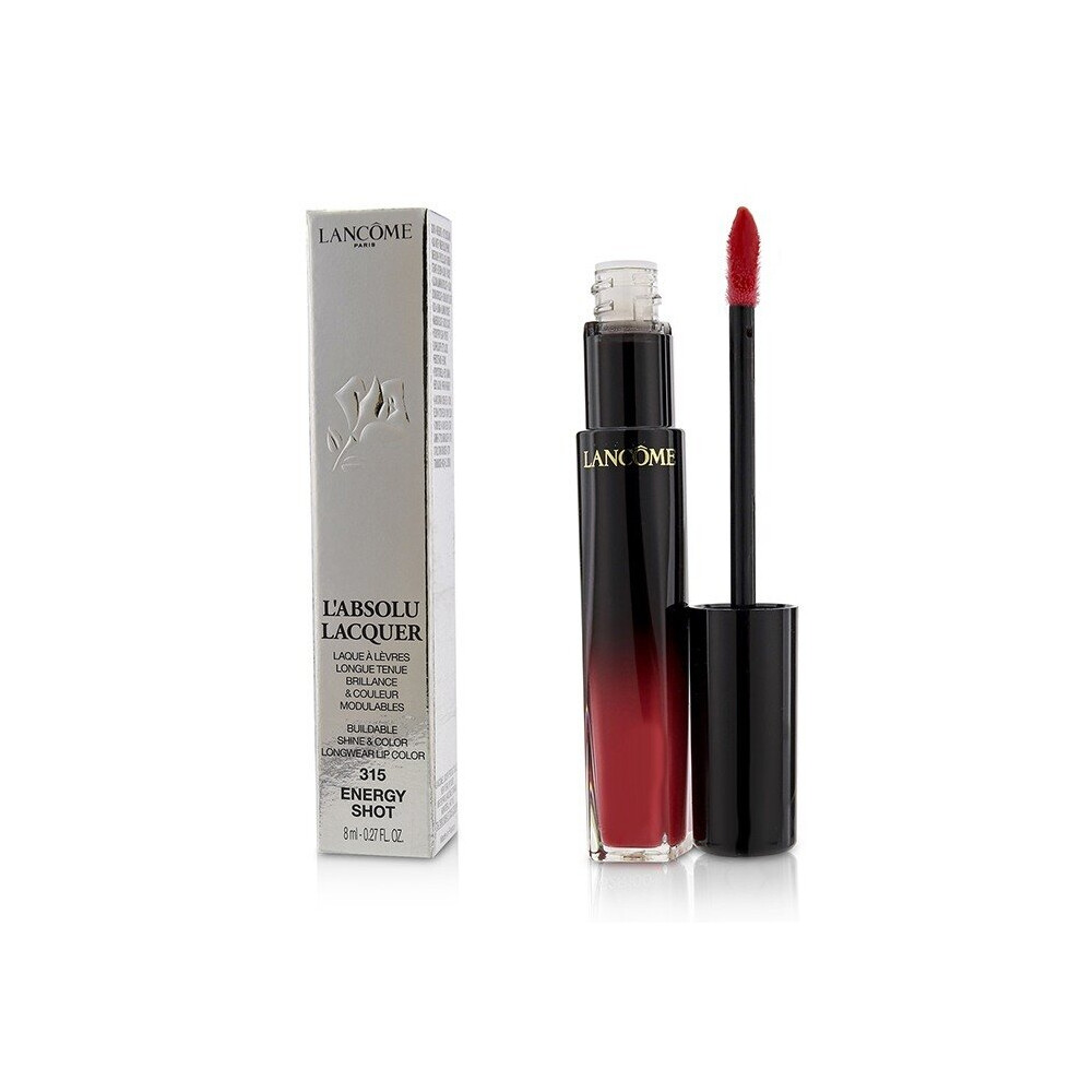 Lancome L'Absolu Lacquer Buildable Shine & Color Longwear Lip Color - # 315 Energy Shot 8ml/0.27oz