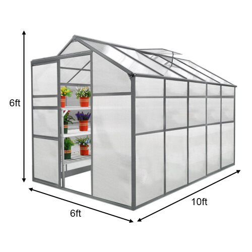 Kweekkas – Plantenkas – 1.8m x 3m - Zonder basis 1