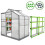 Bundel: Kweekkas - Met basis - 1.8m x 1.2m + Stellingen 1