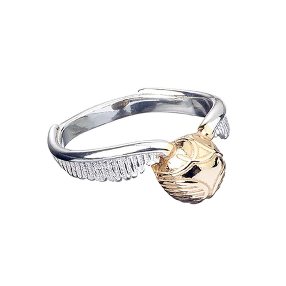 Harry Potter Sterling Silver Golden Snitch Ring: Large