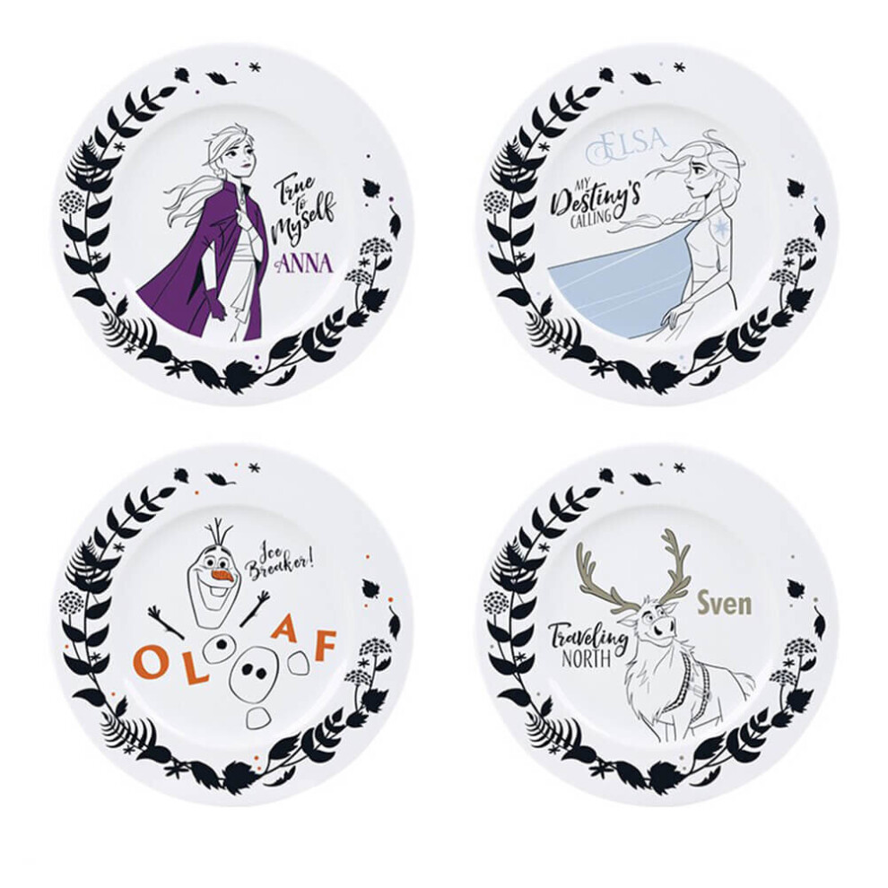 Disney Frozen 4 Piece Dinner Plate Set