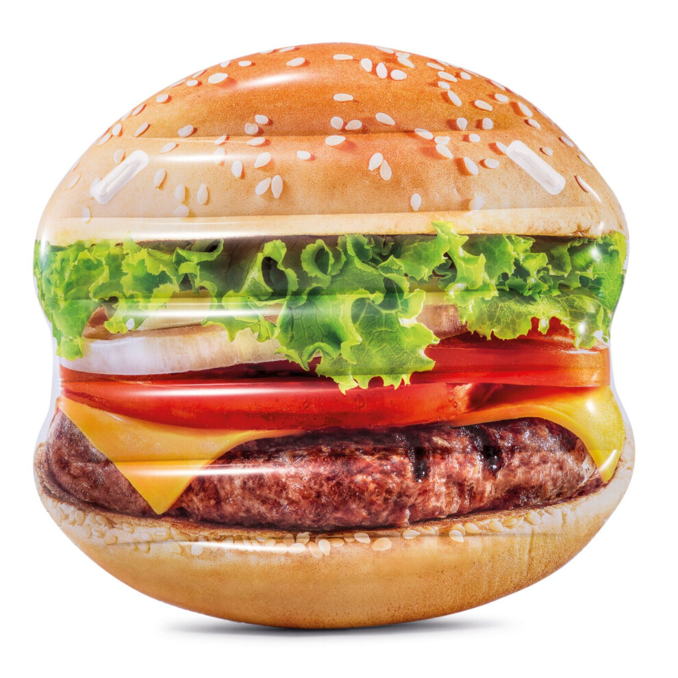 Inflatable Hamburger Island Pool Float