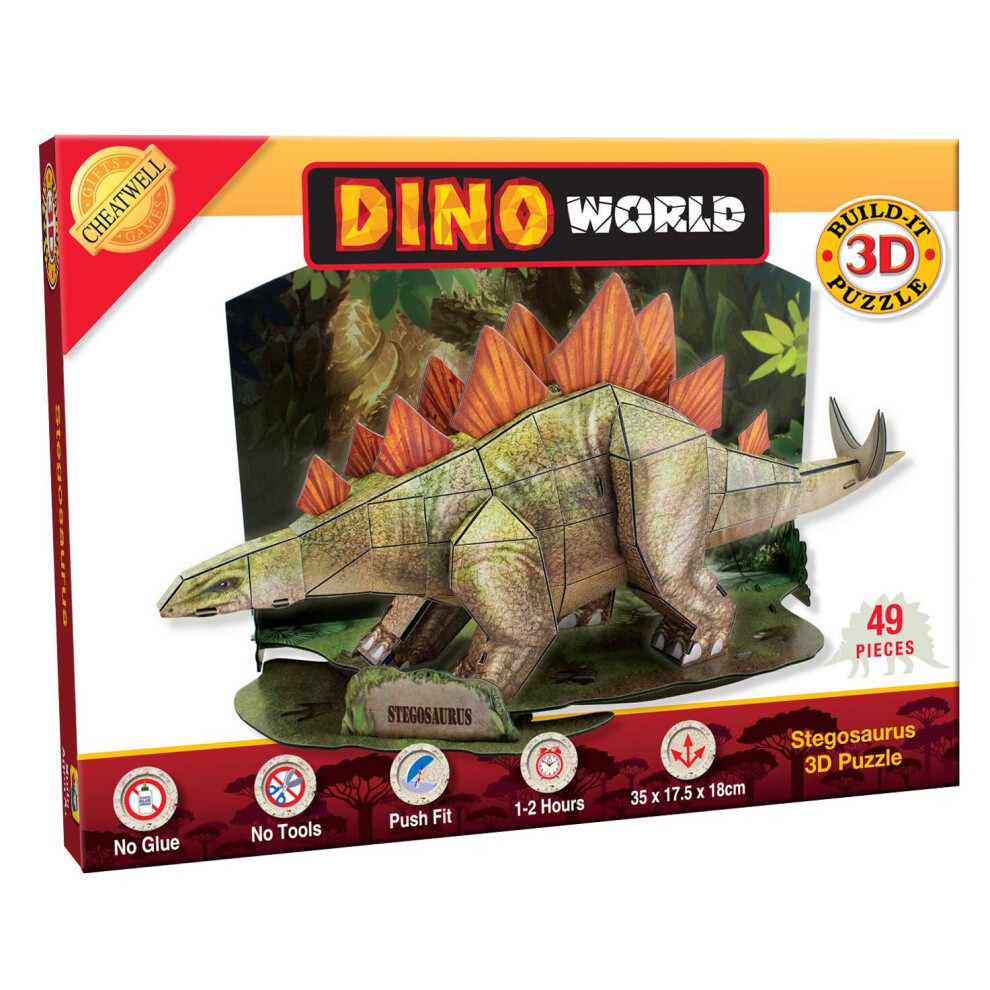 3D Puzzle Dinosaur World Stegosaurus-image-OPC-P5T2HW9-NEW