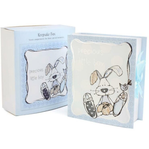 (Blue) Little Miracles Keepsake Boxes