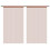 VidaXL vidaXL 2x String Curtains 100x250 cm Brown Room Divider Window Door Background 2