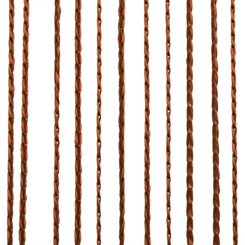 VidaXL vidaXL 2x String Curtains 100x250 cm Brown Room Divider Window Door Background 2