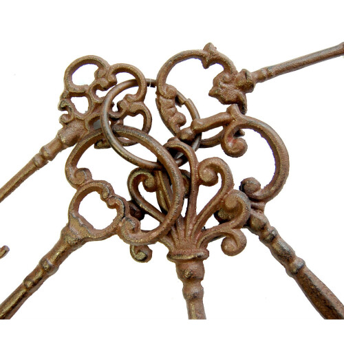 Set of Five Cast Iron Keys 2