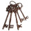 Set of Five Cast Iron Keys 1