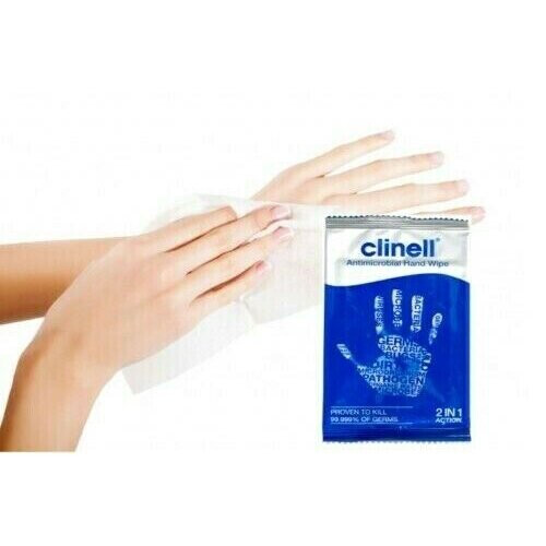 Clinell Clinell Antimicrobial Hand Wipe - 10 Individual Sachets 2
