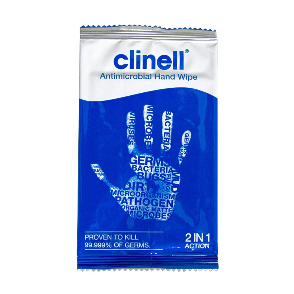 Clinell Antimicrobial Hand Wipe - 10 Individual Sachets