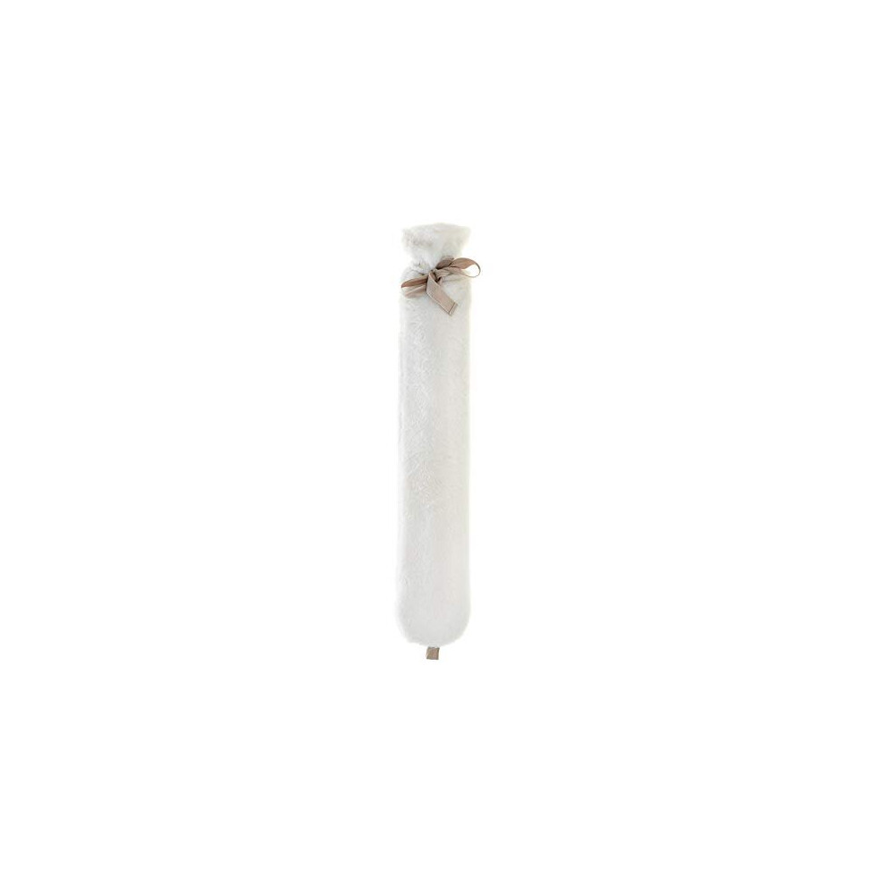 Aroma Home So Long White Faux Fur 2 Litre Long Hot Water Bottle
