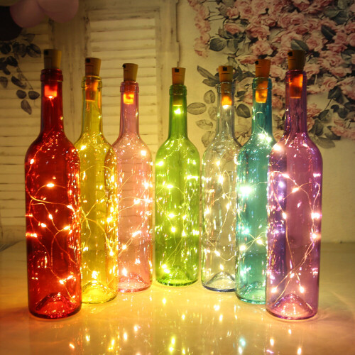 12pk Cork Bottle 20 LED Fairy Lights - 1m 1
