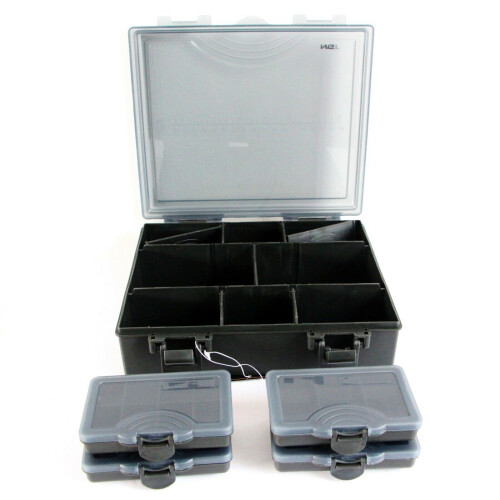 NGT NGT Fishing Tackle Box Including 4 Fixed Compartment Bit Boxes 1