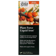 Gaia Herbs, PlantForce Liquid Iron, 8.5 fl oz (250 ml)