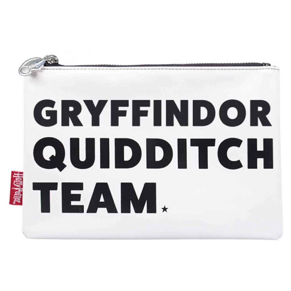 Harry Potter Travel Pouch Purse Gryffindor Quidditch Team New Official White