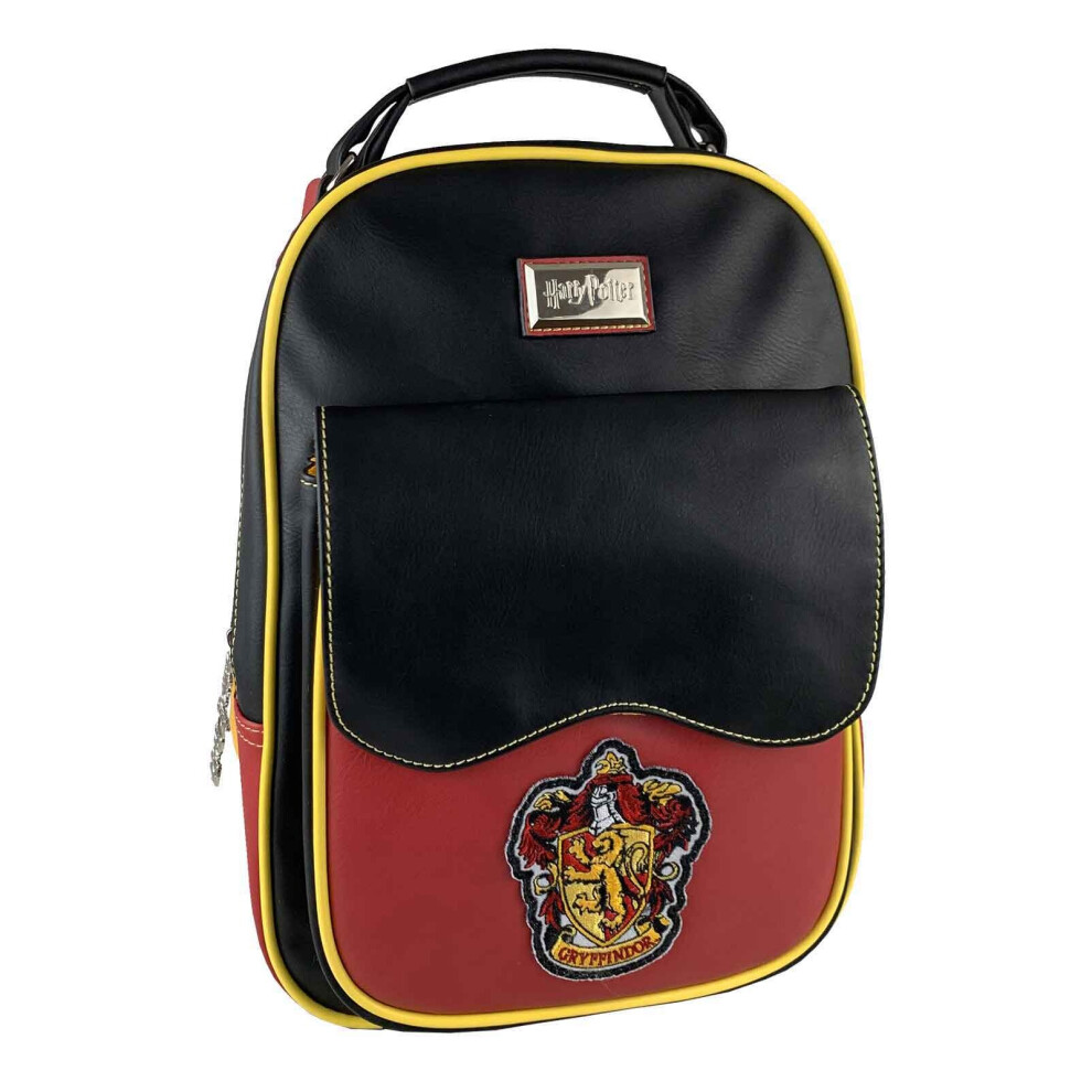 Harry Potter Backpack Bag Gryffindor House Crest new Official Black Red