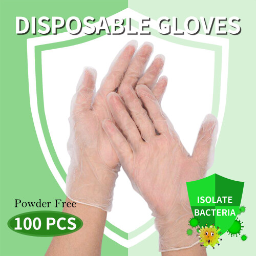 (Small) 100Pcs Disposable Gloves Powder Free Protection