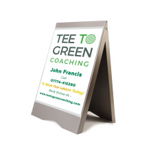 (Grey, Yes) A-Board Pavement Sign Board Stand PVC A2 Posters