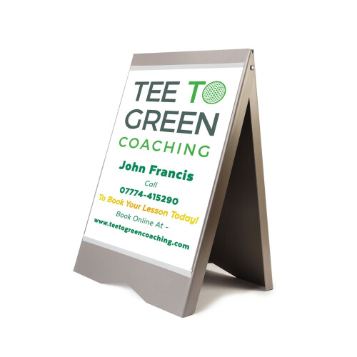 (Grey, Yes) A-Board Pavement Sign Board Stand PVC A2 Posters
