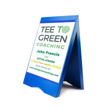 (Blue, Yes) A-Board Pavement Sign Board Stand PVC A2 Posters