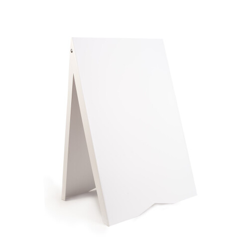 (White, No) A-Board Pavement Sign Display Stand PVC Print UV 2