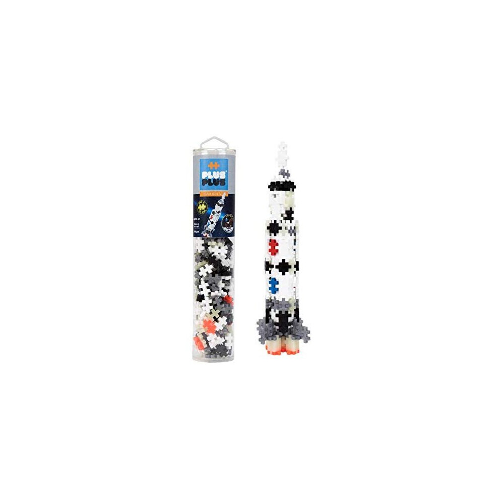 Plus-Plus White/Grey/Black 240Pc Saturn V Rocket Tube