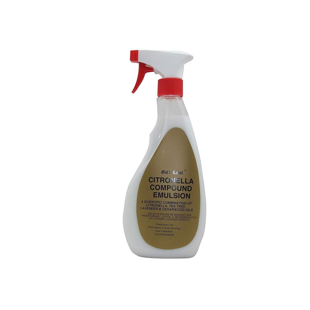 Label Liquid Citronella Compound Spray Gold