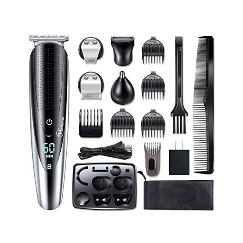 Hatteker Rechargeable Hair Clipper Electric Cordless Body Hair Trimmer Beard Shaver