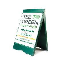 (Green, Yes) A-Board Pavement Sign Board Stand PVC A2 Posters