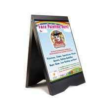 (Black, Yes) A-Board Pavement Sign Board Stand PVC A2 Posters