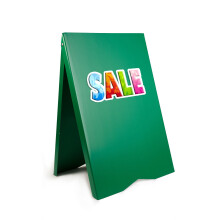 (Green, Yes) A-Board Pavement Sign Display Stand PVC Print UV