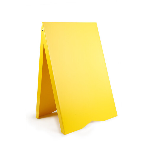 (Yellow, No) A-Board Pavement Sign Display Stand PVC Print UV 1