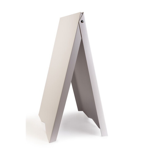 (White, No) A-Board Pavement Sign Display Stand PVC Print UV
