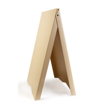 (Beige, No) A-Board Pavement Sign Display Stand PVC Print UV