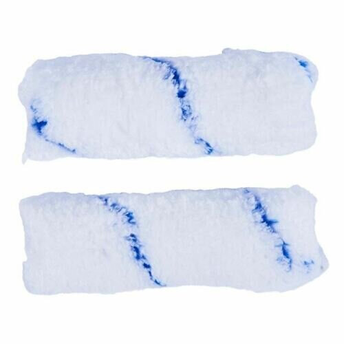 2x Medium Pile 12mm 4" Roller Sleeve Microfibre Paint Painting Decorate (Amtech) 2